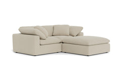 Westover 3pc Sectional Sofa W/ Ottoman :: Leg Finish: Espresso