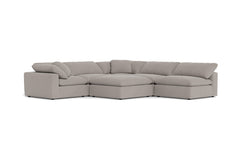 Westover 6pc Sectonal Sofa W/ Ottoman :: Leg Finish: Espresso