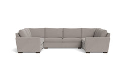 Maverick 5pc Sectional Sofa :: Leg Finish: Espresso