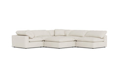 Westover 6pc Sectonal Sofa W/ Ottoman :: Leg Finish: Espresso