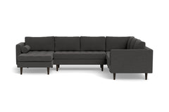 Sadie 4pc Sectional Sofa :: Leg Finish: Espresso / Configuration: LAF - Chaise on the Left
