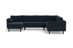 Sadie 4pc Sectional Sofa :: Leg Finish: Espresso / Configuration: LAF - Chaise on the Left