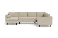 Sadie 4pc Sectional Sofa :: Leg Finish: Espresso / Configuration: LAF - Chaise on the Left