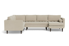 Sadie 4pc Sectional Sofa :: Leg Finish: Espresso / Configuration: RAF - Chaise on the Right