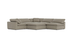 Westover 6pc Sectonal Sofa W/ Ottoman :: Leg Finish: Espresso