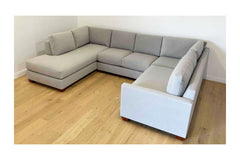 Custom Tuxedo 3pc Sectional in STONE