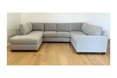 Custom Tuxedo 3pc Sectional in STONE