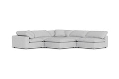 Westover 6pc Sectonal Sofa W/ Ottoman :: Leg Finish: Espresso
