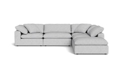Westover 5pc Sectional Sofa W/ Ottoman :: Leg Finish: Espresso