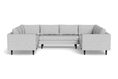 Sadie 5pc Sectional Sofa :: Leg Finish: Espresso