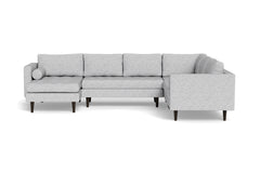 Sadie 4pc Sectional Sofa :: Leg Finish: Espresso / Configuration: LAF - Chaise on the Left