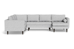 Sadie 4pc Sectional Sofa :: Leg Finish: Espresso / Configuration: RAF - Chaise on the Right