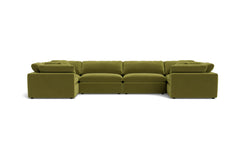 Westover 6pc Sectional Sofa :: Leg Finish: Espresso