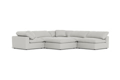 Westover 6pc Sectonal Sofa W/ Ottoman :: Leg Finish: Espresso