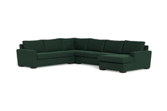 Maverick 4pc Sectional Sofa :: Leg Finish: Espresso / Configuration:RAF - Chaise on the Right