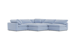 Westover 6pc Sectonal Sofa W/ Ottoman :: Leg Finish: Espresso
