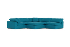 Westover 6pc Sectonal Sofa W/ Ottoman :: Leg Finish: Espresso