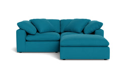 Westover 3pc Sectional Sofa W/ Ottoman :: Leg Finish: Espresso