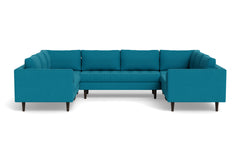Sadie 5pc Sectional Sofa :: Leg Finish: Espresso