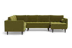 Sadie 4pc Sectional Sofa :: Leg Finish: Espresso / Configuration: RAF - Chaise on the Right