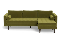 Sadie Reversible Chaise Sofa :: Leg Finish: Espresso