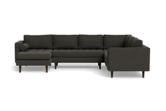 Sadie 4pc Sectional Sofa :: Leg Finish: Espresso / Configuration: LAF - Chaise on the Left
