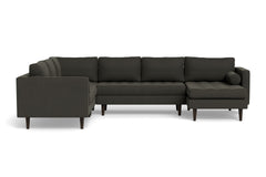 Sadie 4pc Sectional Sofa :: Leg Finish: Espresso / Configuration: RAF - Chaise on the Right