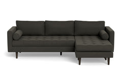 Sadie Reversible Chaise Sofa :: Leg Finish: Espresso