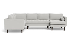 Sadie 4pc Sectional Sofa :: Leg Finish: Espresso / Configuration: RAF - Chaise on the Right