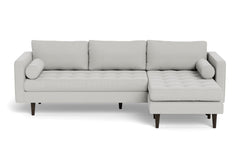 Sadie Reversible Chaise Sofa :: Leg Finish: Espresso