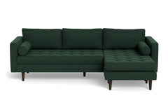 Sadie Reversible Chaise Sofa :: Leg Finish: Espresso