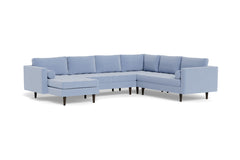 Sadie 4pc Sectional Sofa :: Leg Finish: Espresso / Configuration: LAF - Chaise on the Left