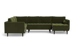 Sadie 4pc Sectional Sofa :: Leg Finish: Espresso / Configuration: RAF - Chaise on the Right