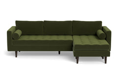 Sadie Reversible Chaise Sofa :: Leg Finish: Espresso