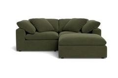 Westover 3pc Sectional Sofa W/ Ottoman :: Leg Finish: Espresso