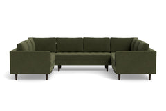 Sadie 5pc Sectional Sofa :: Leg Finish: Espresso