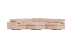 Westover 6pc Sectonal Sofa W/ Ottoman :: Leg Finish: Espresso