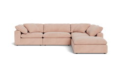 Westover 5pc Sectional Sofa W/ Ottoman :: Leg Finish: Espresso