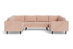 Sadie 5pc Sectional Sofa :: Leg Finish: Espresso