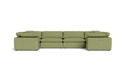 Westover 6pc Sectional Sofa :: Leg Finish: Espresso