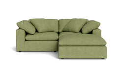 Westover 3pc Sectional Sofa W/ Ottoman :: Leg Finish: Espresso