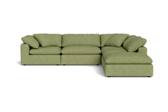 Westover 5pc Sectional Sofa W/ Ottoman :: Leg Finish: Espresso