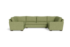 Maverick 5pc Sectional Sofa :: Leg Finish: Espresso