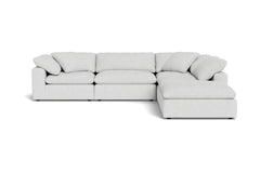 Westover 5pc Sectional Sofa W/ Ottoman :: Leg Finish: Espresso