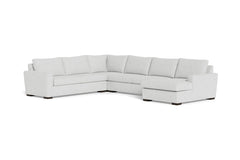 Maverick 4pc Sectional Sofa :: Leg Finish: Espresso / Configuration: RAF - Chaise on the Right