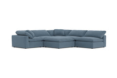 Westover 6pc Sectonal Sofa W/ Ottoman :: Leg Finish: Espresso