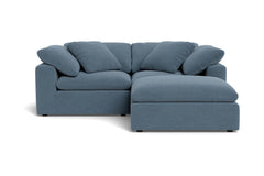 Westover 3pc Sectional Sofa W/ Ottoman :: Leg Finish: Espresso