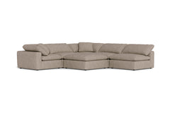 Westover 6pc Sectonal Sofa W/ Ottoman :: Leg Finish: Espresso