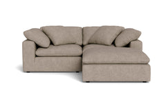 Westover 3pc Sectional Sofa W/ Ottoman :: Leg Finish: Espresso