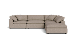 Westover 5pc Sectional Sofa W/ Ottoman :: Leg Finish: Espresso